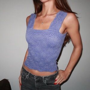 Elegant Purple Textured Women's Top